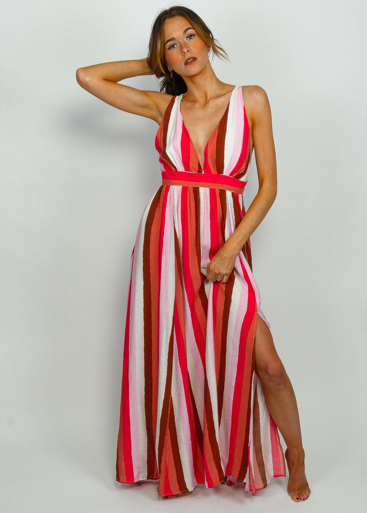 Vibe To This Striped Maxi Dress