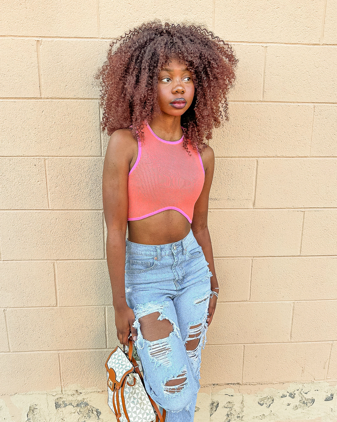 To The Limit Crop Top (Orange)