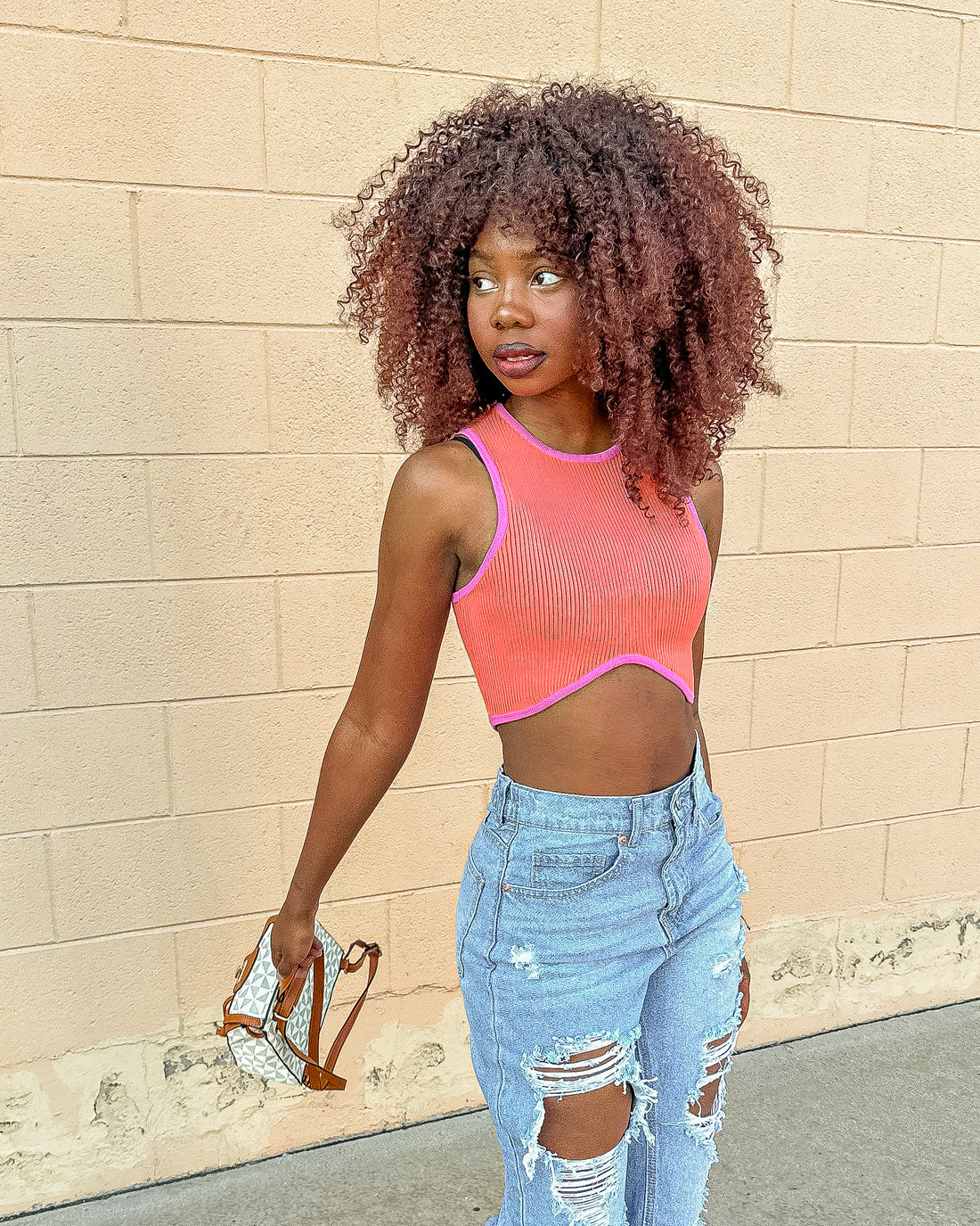 To The Limit Crop Top (Orange)