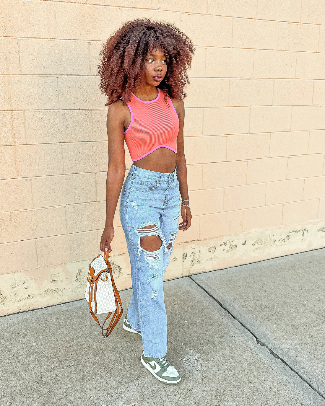 To The Limit Crop Top (Orange)