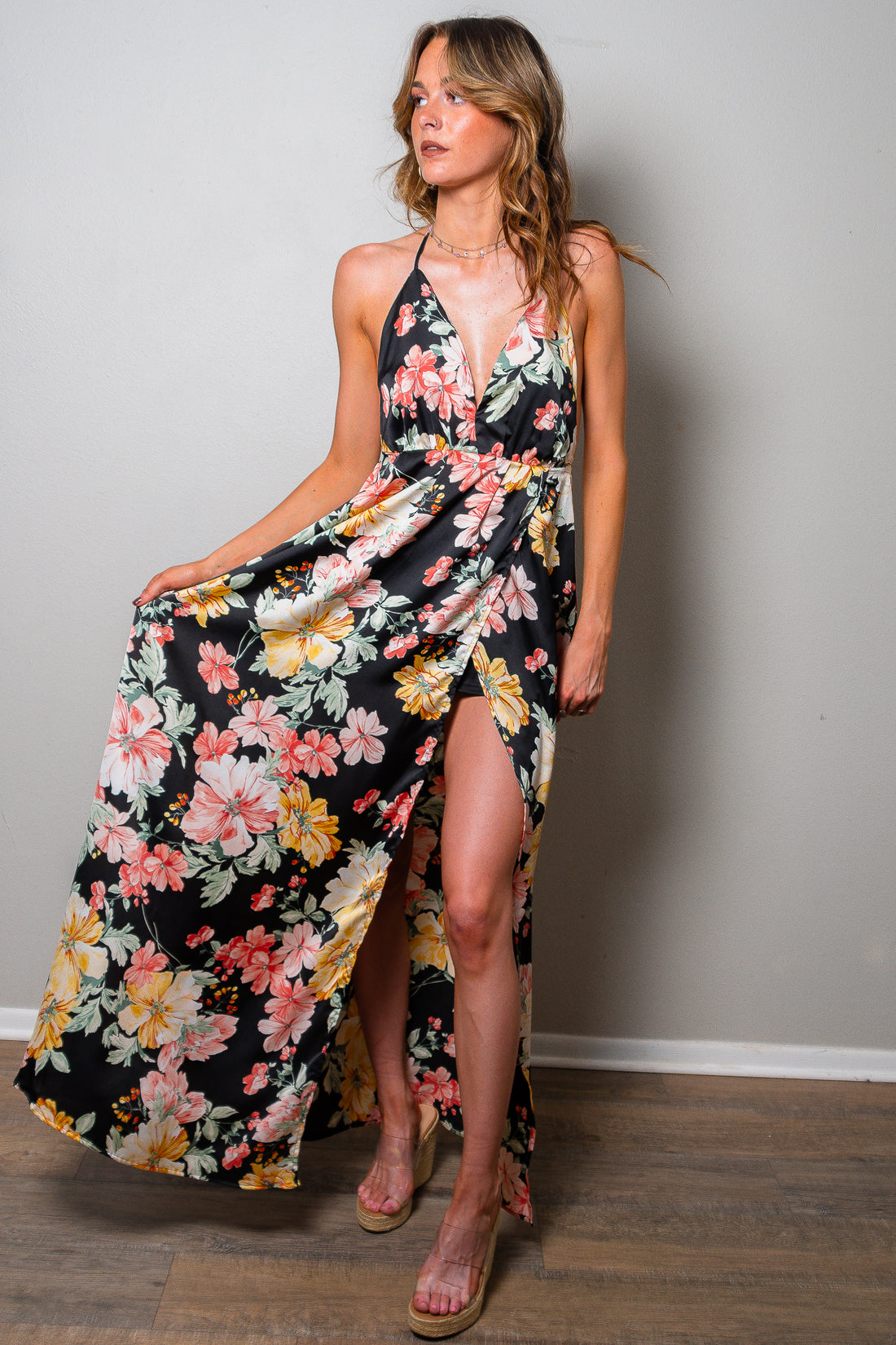 Flower Me With Love Floral Maxi Dress