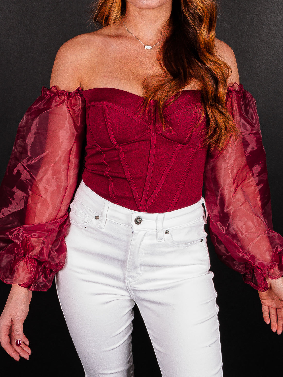 Sweet Side Off The Shoulder Bodysuit