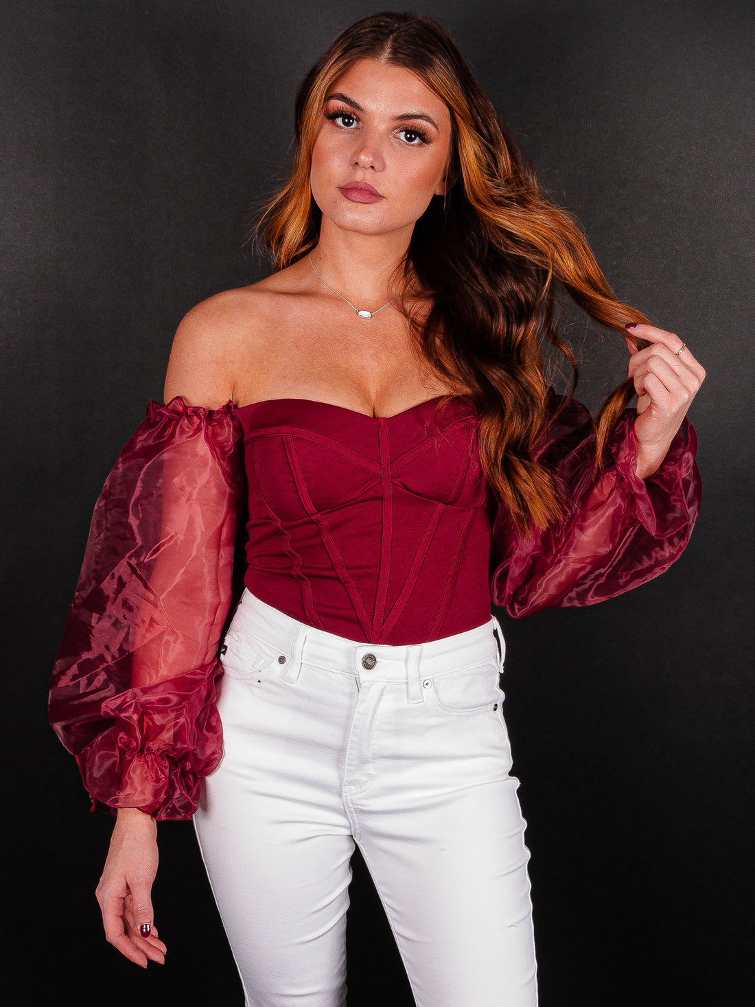 Sweet Side Off The Shoulder Bodysuit