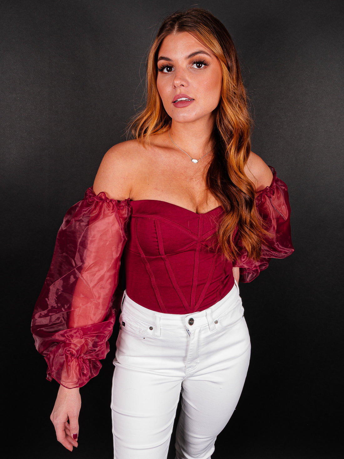 Sweet Side Off The Shoulder Bodysuit