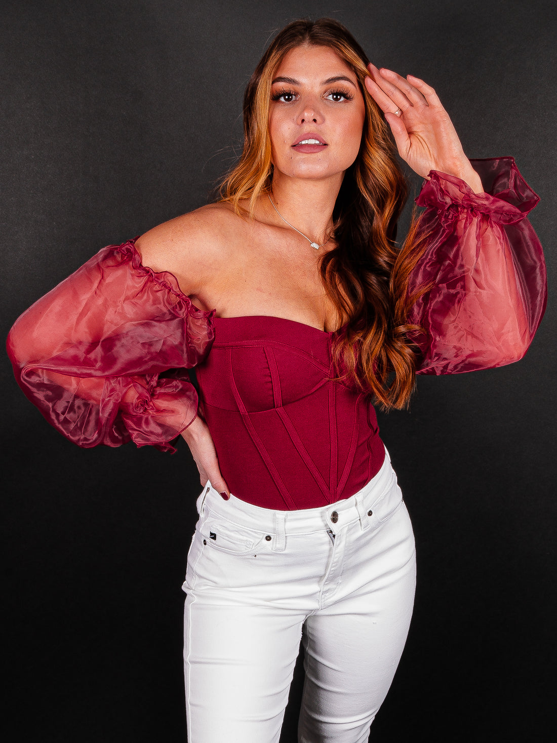 Sweet Side Off The Shoulder Bodysuit