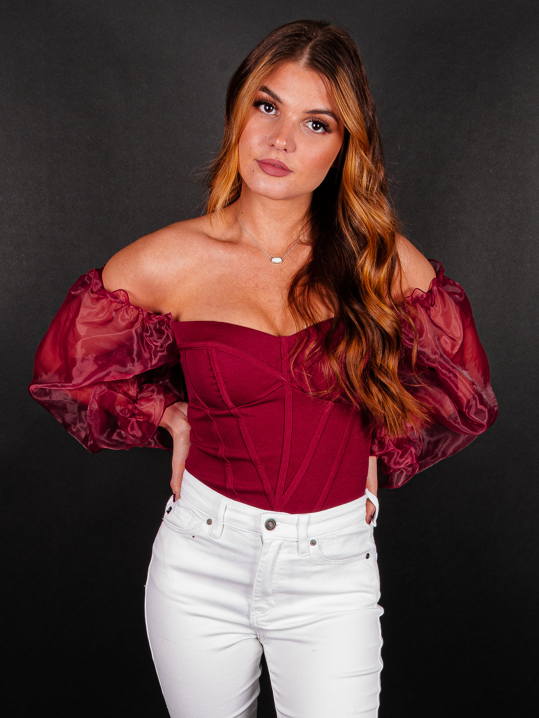 Sweet Side Off The Shoulder Bodysuit