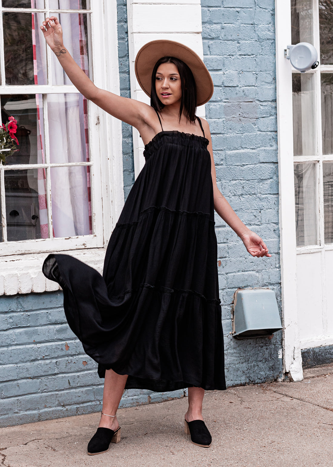 Happy Hour Tiered Midi Dress - Truelynn Clothing Company