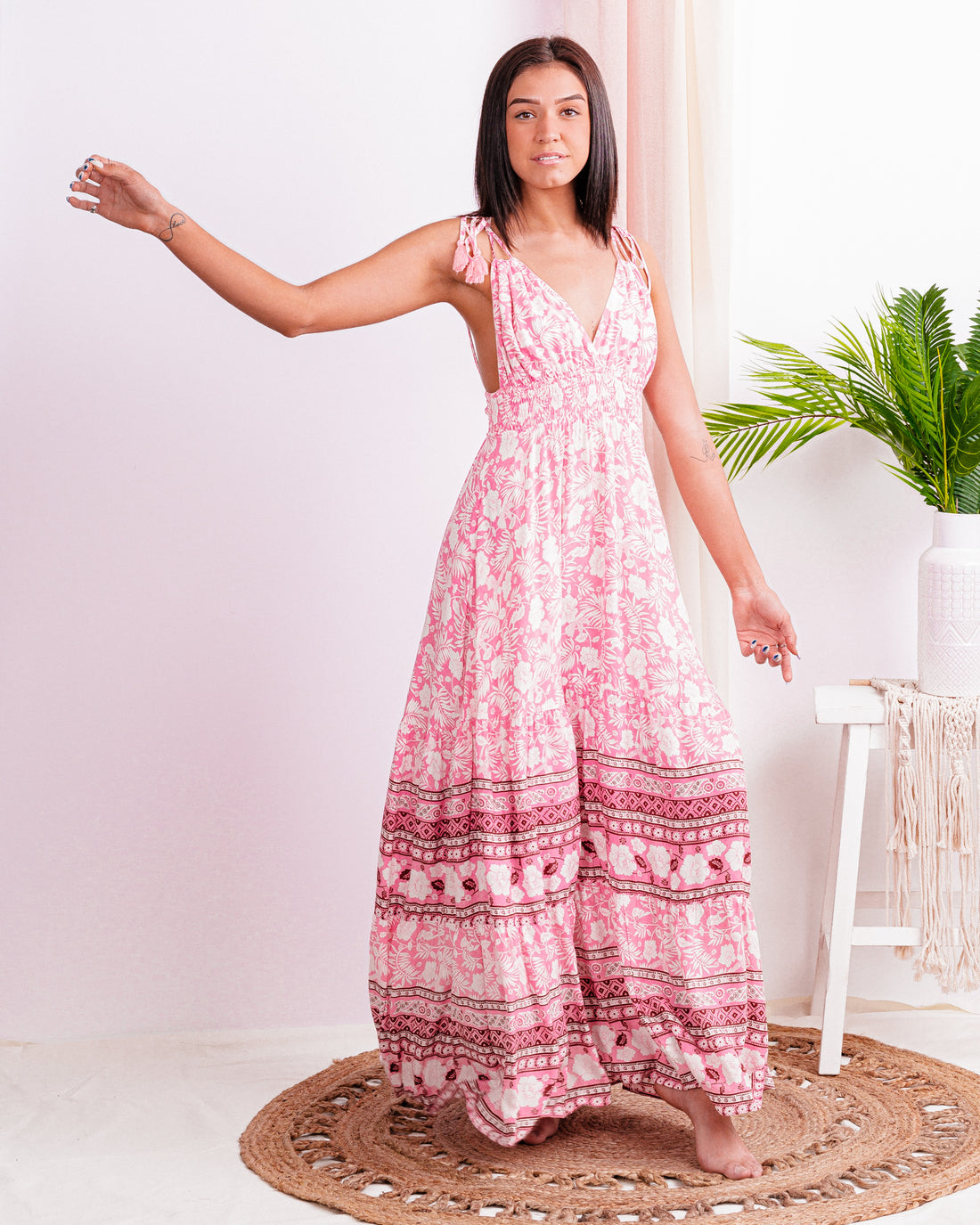 Can't Get Past This Moment Floral Maxi Dress - Truelynn Clothing Company