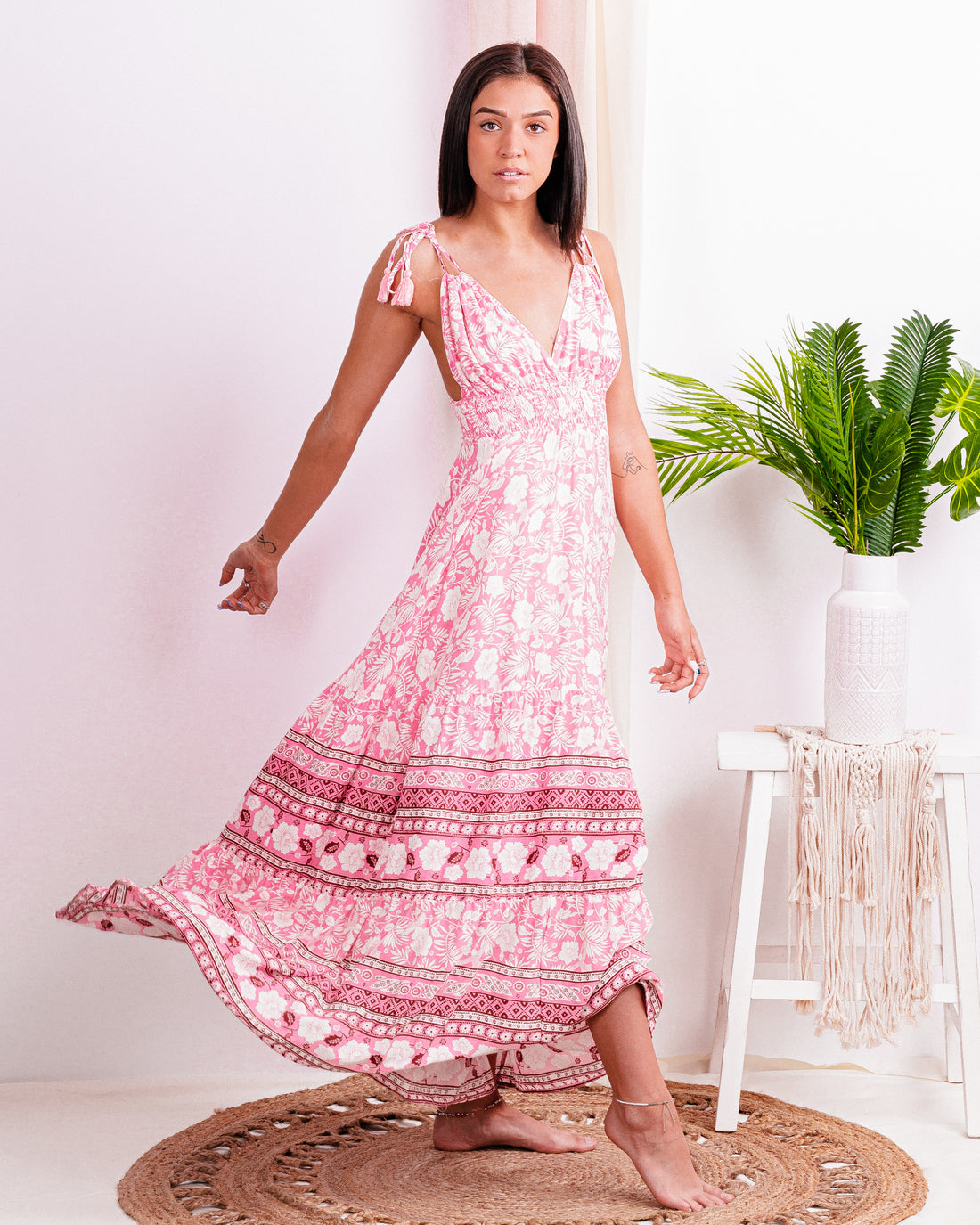 Can't Get Past This Moment Floral Maxi Dress - Truelynn Clothing Company