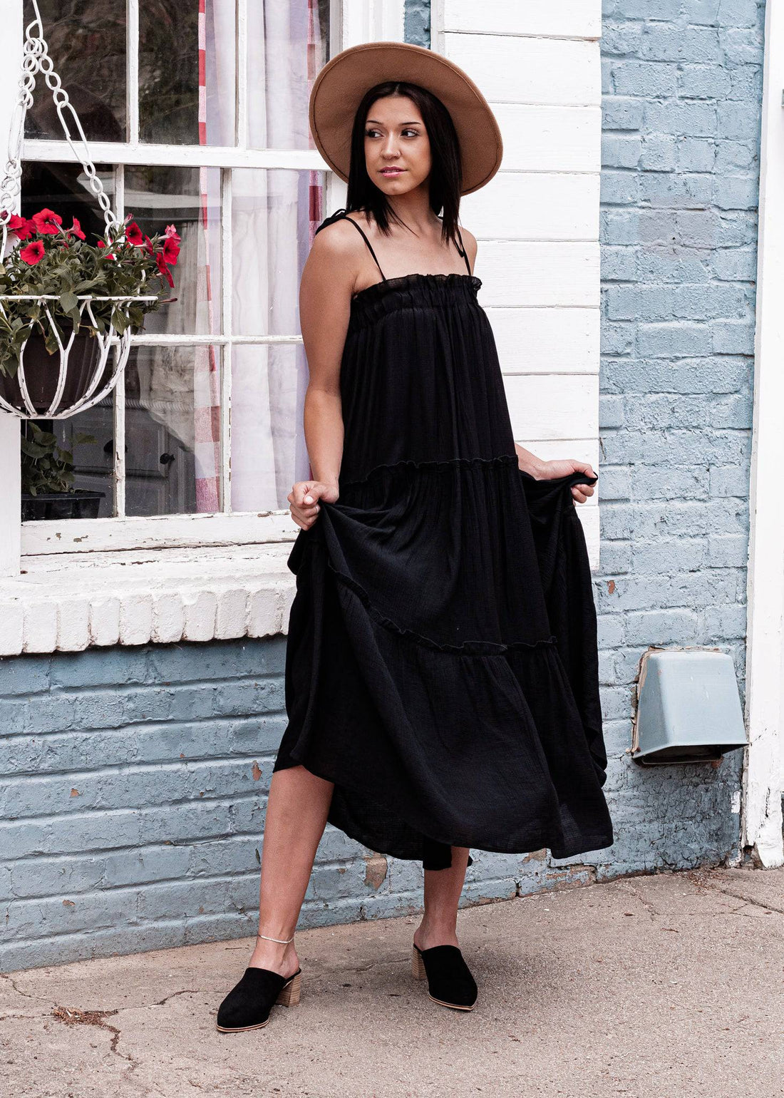 Happy Hour Tiered Midi Dress